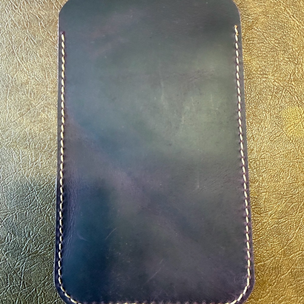 Premium Brown/Cordovan Leather Phone Case Sleeve